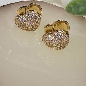 Aretes Corazón con Zirconia