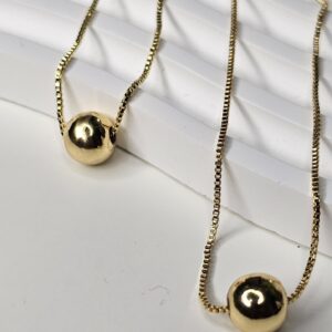 Collar Simple Ball de Oro
